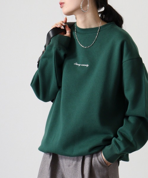 Naive magic（ナイーブマジック）の「NAIVE MAGIC 裏起毛アニマルバックプリントC/N（スウェット・メンズ・ダークグリーン系1/ネイビー/オートミール/ダークグリーン系2/アッシュグレー/ブラック・L/M）」の21枚目の写真