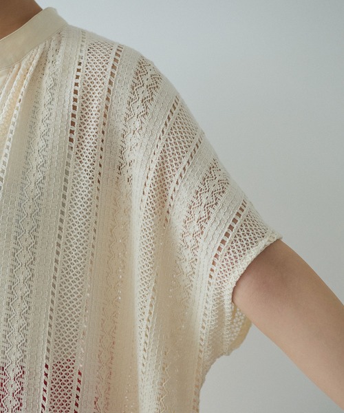 yuni（ユニ　）の「コットン ruschel lace kaftan ワンピース（ワンピース・レディース・アイボリー/ブラック・FREE）」の17枚目の写真