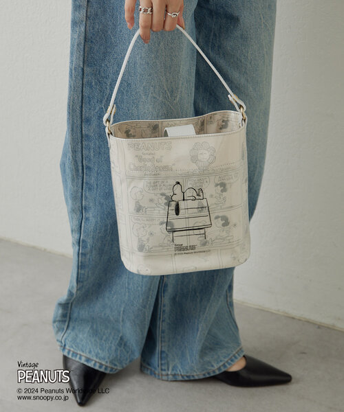 PEANUTS×russetコラボ】スヌーピープリント2wayショルダーバッグ