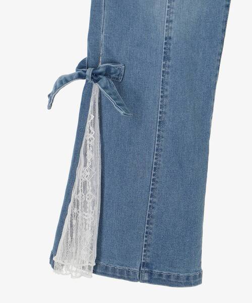 レースベルトセット裾リボンデニム（デニムパンツ）｜MAJESTIC LEGON