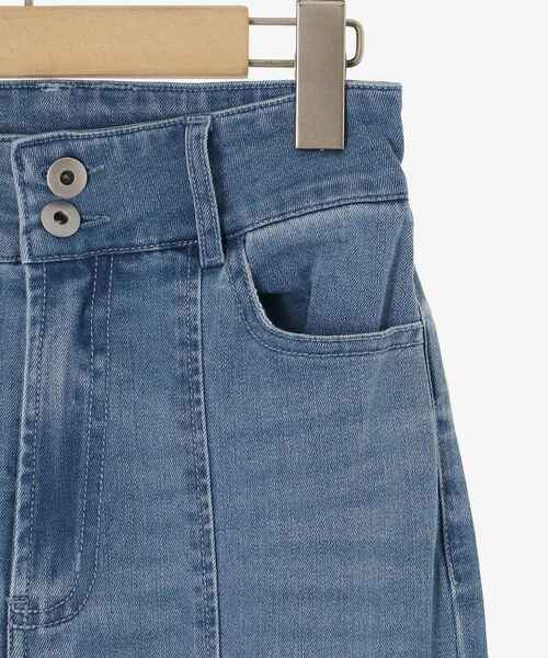 MAJESTIC LEGON(マジェスティックレゴン)の「レースベルトセット裾リボンデニム(デニムパンツ・レディース・ブルー/サックスブルー・SMALL/LARGE/MEDIUM)」の14枚目の写真