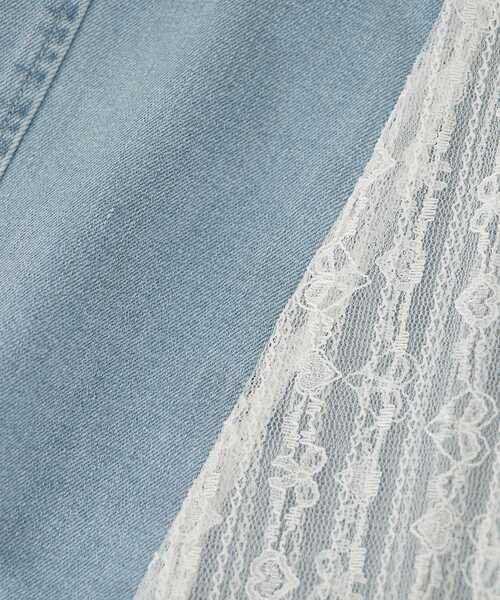 MAJESTIC LEGON(マジェスティックレゴン)の「レースベルトセット裾リボンデニム(デニムパンツ・レディース・ブルー/サックスブルー・SMALL/LARGE/MEDIUM)」の16枚目の写真