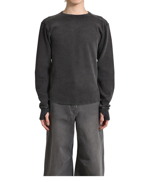 entire studios(エンタイアスタジオ)の「THERMAL LONG SLEEVE SOOT(Tシャツ/カットソー・メンズ・ブラック系その他/ブラック系その他2・XL/S/L/M)」の2枚目の写真