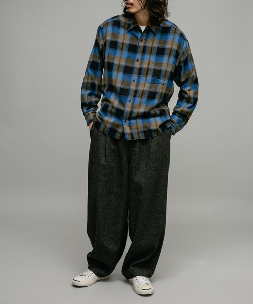 URBAN RESEARCH Sonny Label(アーバンリサーチサニーレーベル)の「ウール混バルーンパンツ(その他パンツ・メンズ・チャコールグレー/ブラウン・SMALL/MEDIUM/LARGE)」の9枚目の写真