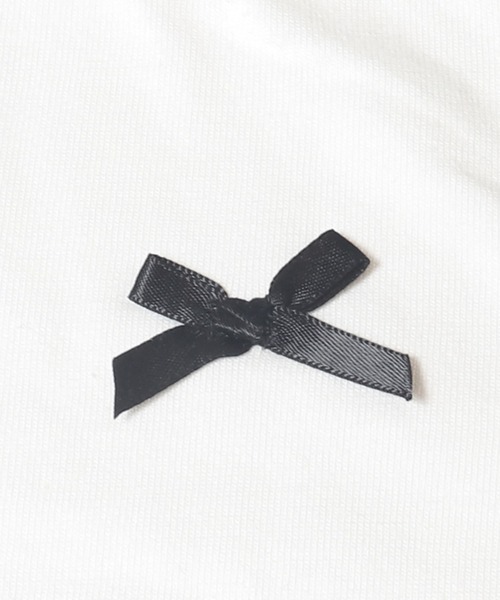 coca（coca）（コカ）の「キッズ ビスチェ＆リボンTシャツ 2点セット（Tシャツ/カットソー・キッズ・ホワイト/ブラック・120/150/140/130）」の7枚目の写真