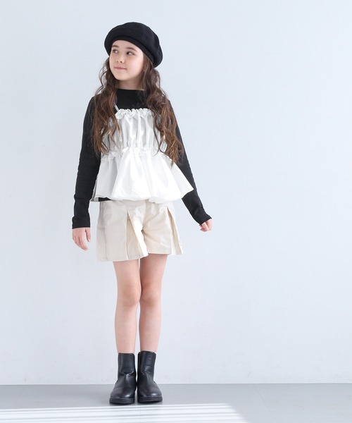 coca（coca）（コカ）の「キッズ ビスチェ＆リボンTシャツ 2点セット（Tシャツ/カットソー・キッズ・ホワイト/ブラック・120/150/140/130）」の17枚目の写真