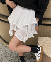 LADY LIKE（レディライク）の「ランダムヘムレイヤードミニスカート（スカート）」