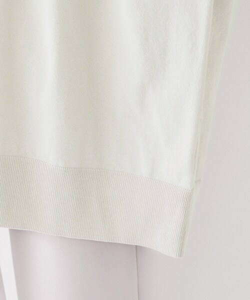 UNTITLED（アンタイトル）の「ボタンレスニットカーディガン（カーディガン/ボレロ・レディース・チャコールグレー/ナチュラル/ブルーグリーン/ブラウン系・44/48/00/02/04）」の5枚目の写真