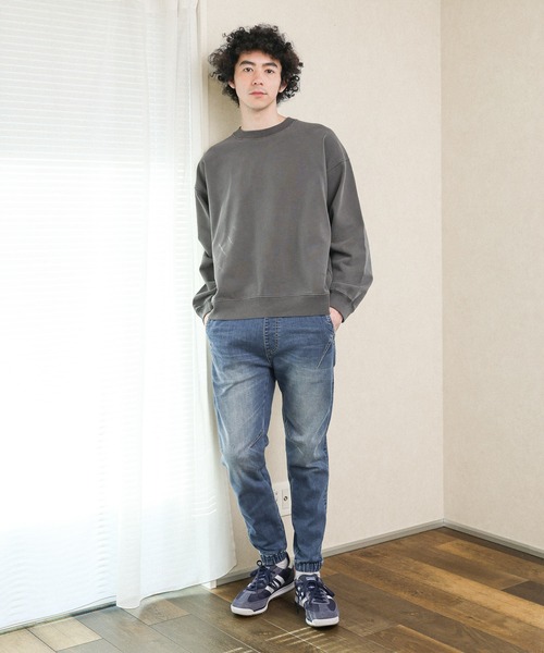 BAYFLOW（ベイフロー）の「LIVELY ピグメントプルオーバー（スウェット・メンズ・チャコール/パープル/ライトグレー・LARGE/MEDIUM）」の8枚目の写真