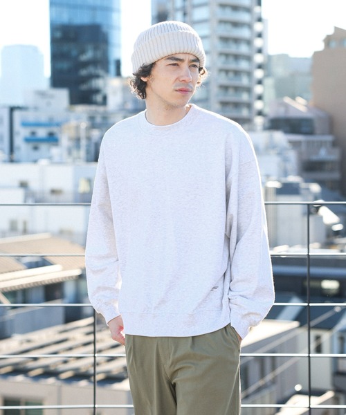 BAYFLOW（ベイフロー）の「LIVELY ピグメントプルオーバー（スウェット・メンズ・チャコール/パープル/ライトグレー・LARGE/MEDIUM）」の6枚目の写真