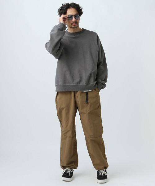 BAYFLOW（ベイフロー）の「LIVELY ピグメントプルオーバー（スウェット・メンズ・チャコール/パープル/ライトグレー・LARGE/MEDIUM）」の9枚目の写真