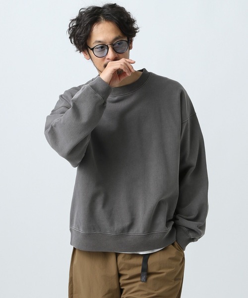 BAYFLOW（ベイフロー）の「LIVELY ピグメントプルオーバー（スウェット・メンズ・チャコール/パープル/ライトグレー・LARGE/MEDIUM）」の10枚目の写真