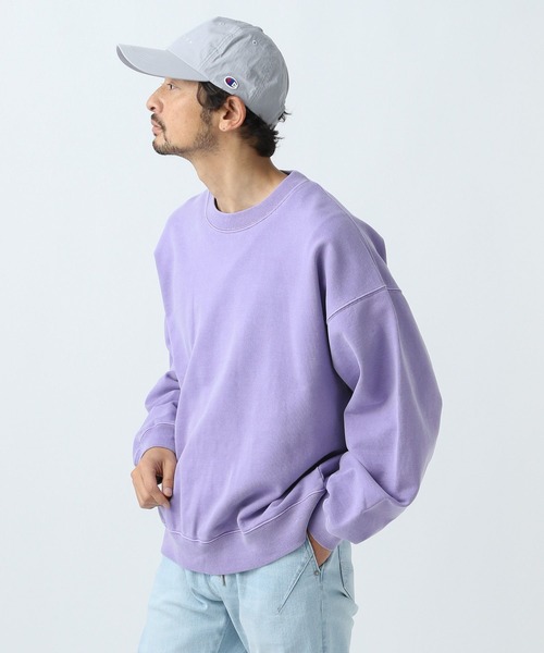 BAYFLOW（ベイフロー）の「LIVELY ピグメントプルオーバー（スウェット・メンズ・チャコール/パープル/ライトグレー・LARGE/MEDIUM）」の13枚目の写真