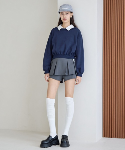 FOREVER 21（フォーエバー トゥエンティーワン）の「【2025SS】ロゴフラットキャップ（キャップ・レディース・ストライプ/ピンク/レッド・FREE）」の6枚目の写真