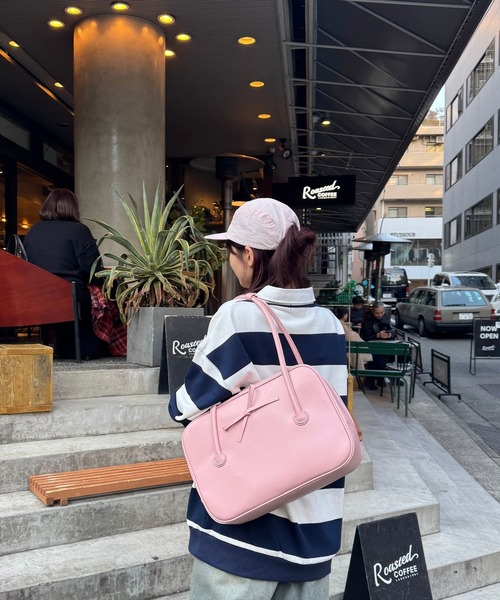 FOREVER 21（フォーエバー トゥエンティーワン）の「【2025SS】ロゴフラットキャップ（キャップ・レディース・ストライプ/ピンク/レッド・FREE）」の10枚目の写真