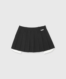 【JOSEMOON/ジョゼムーン】DOUBLEWAIST PLEATS MINISKIRT/ダブルウエストプリーツミニスカート