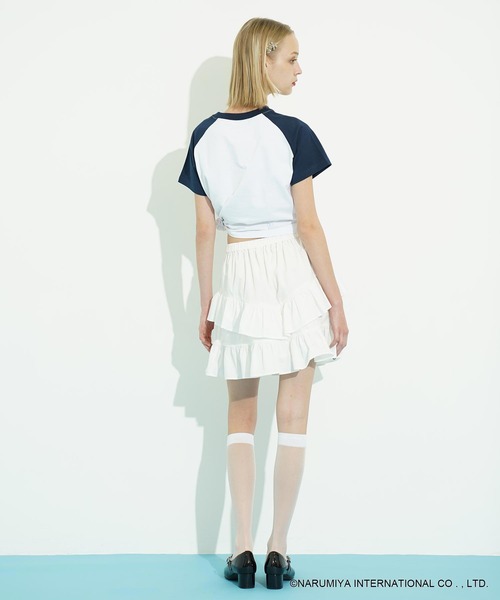 MILKFED.(ミルクフェド)の「MILKFED. × ANGEL BLUE COMPACT B/B TEE(Tシャツ/カットソー・レディース・ホワイト/アッシュ・ONE SIZE)」の12枚目の写真