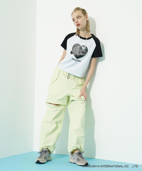 MILKFED.(ミルクフェド)の「MILKFED. × ANGEL BLUE COMPACT B/B TEE(Tシャツ/カットソー・レディース・ホワイト/アッシュ・ONE SIZE)」の21枚目の写真