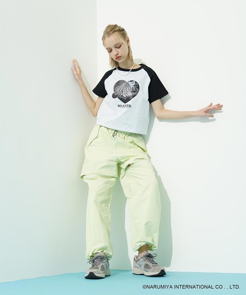 MILKFED.(ミルクフェド)の「MILKFED. × ANGEL BLUE COMPACT B/B TEE(Tシャツ/カットソー・レディース・ホワイト/アッシュ・ONE SIZE)」の22枚目の写真