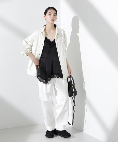 セール】アシンメトリーレースミニワンピース（キャミソール）｜NANO