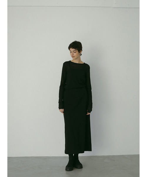 HER.（ハー）の「CO/LIマキシタイトスカート（スカート・レディース・オフホワイト/ブラック・1/2）」の12枚目の写真