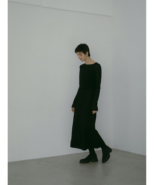 HER.（ハー）の「CO/LIマキシタイトスカート（スカート・レディース・オフホワイト/ブラック・1/2）」の15枚目の写真