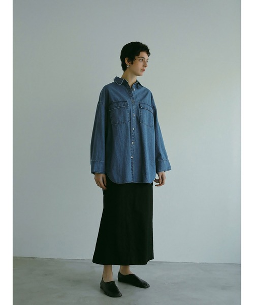 送料込/関税込■LEMAIRE■コットン混ミディスカート セール】CO/LIマキシタイトスカート（スカート）｜HER.（ハー