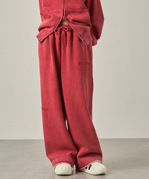 Snap club（スナップクラブ）の「【Snap club】ヴィンテージ加工 ロゴ刺繍 ドロストスウェットパンツ（スウェットパンツ・レディース・ブラック/ブラウン/レッド・S/M/L）」の17枚目の写真