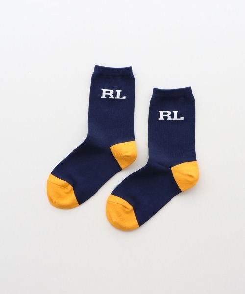 POLO RALPH LAUREN（ポロ ラルフ ローレン）の「POLO RALPH LAUREN RL LOGO キッズソックス 04835746/04863746（ソックス/靴下・キッズ・ホワイト/ネイビー/ライトグレー・16-18cm/19-21cm/13-15cm/22-24cm）」の3枚目の写真