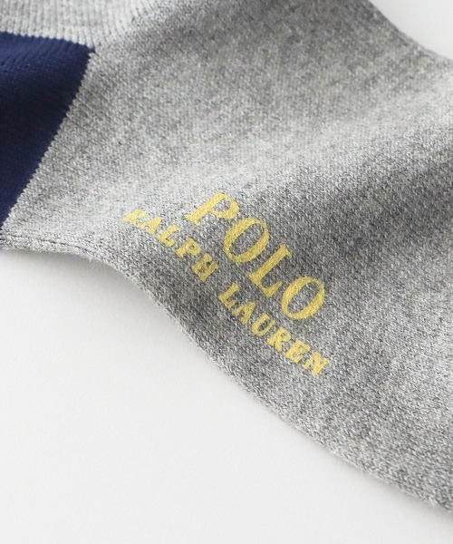 POLO RALPH LAUREN（ポロ ラルフ ローレン）の「POLO RALPH LAUREN RL LOGO キッズソックス 04835746/04863746（ソックス/靴下・キッズ・ホワイト/ネイビー/ライトグレー・16-18cm/19-21cm/13-15cm/22-24cm）」の5枚目の写真