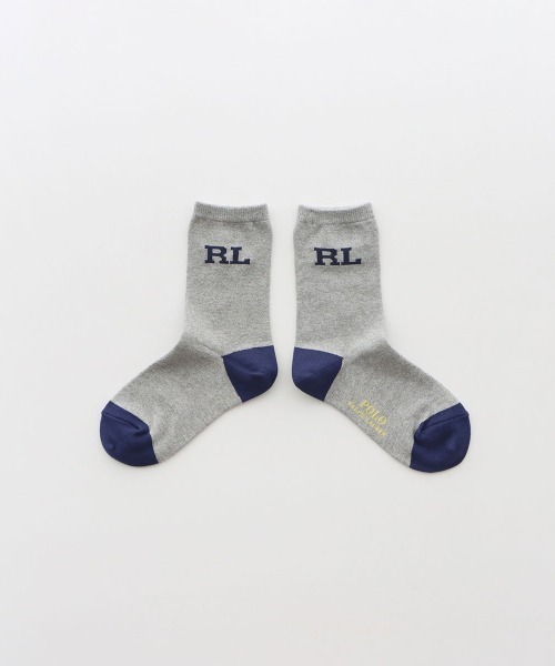 POLO RALPH LAUREN（ポロ ラルフ ローレン）の「POLO RALPH LAUREN RL LOGO キッズソックス 04835746/04863746（ソックス/靴下・キッズ・ホワイト/ネイビー/ライトグレー・16-18cm/19-21cm/13-15cm/22-24cm）」の6枚目の写真