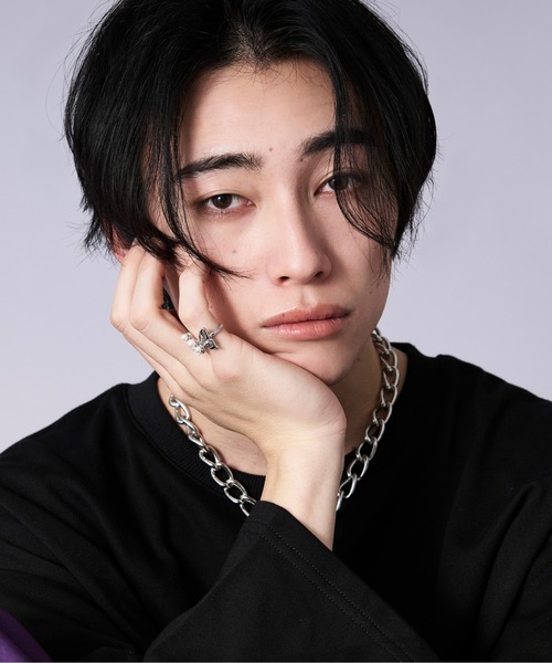 Ellno Loset(エルノロゼット)の「バタフライパールリング(リング・メンズ・シルバー・FREE)」の4枚目の写真