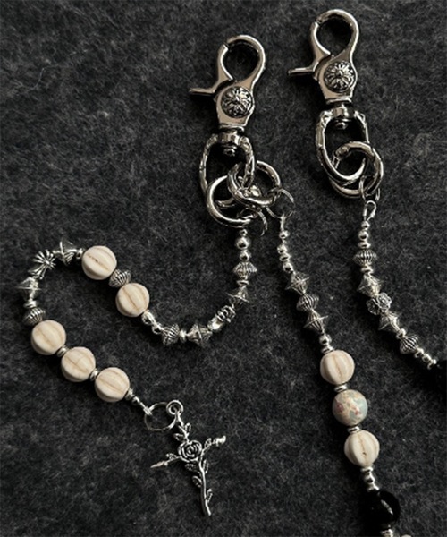 B.R.U（ブル）の「ランダムパーツウォレットチェーン（ウォレットチェーン・メンズ・シルバー・FREE）」の3枚目の写真