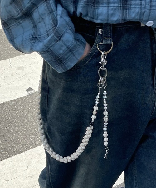 B.R.U（ブル）の「ランダムパーツウォレットチェーン（ウォレットチェーン・メンズ・シルバー・FREE）」の9枚目の写真