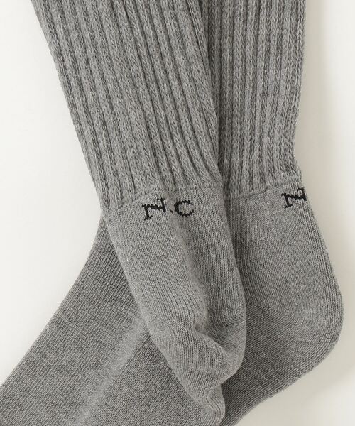 MARCOMONDE（マルコモンド）の「MARCOMONDE(マルコモンド)＠pile socks 24 140P3/1CO-24C（ソックス/靴下・メンズ・ホワイト/グレー・F）」の3枚目の写真