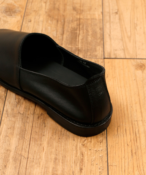 BICASH（ビカーシ）の「BICASH ビカーシ / LEATHER SHOES レザースリッポンシューズ レザーエスパドリーユ / 126（スリッポン・メンズ・ブラック/ダークブラウン・44/40/41/42/43）」の8枚目の写真