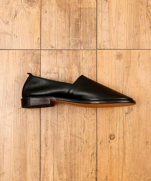 BICASH（ビカーシ）の「BICASH ビカーシ / LEATHER SHOES レザースリッポンシューズ レザーエスパドリーユ / 126（スリッポン・メンズ・ブラック/ダークブラウン・44/40/41/42/43）」の12枚目の写真