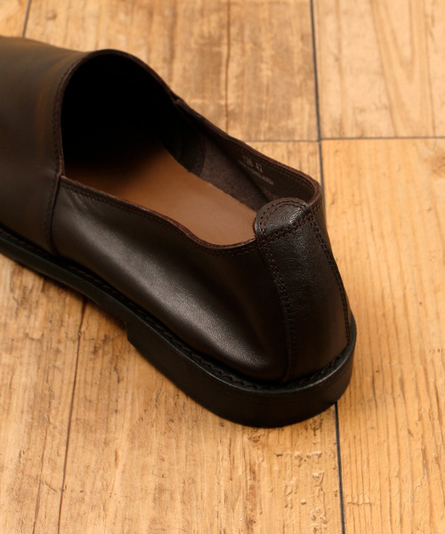 BICASH（ビカーシ）の「BICASH ビカーシ / LEATHER SHOES レザースリッポンシューズ レザーエスパドリーユ / 126（スリッポン・メンズ・ブラック/ダークブラウン・44/40/41/42/43）」の19枚目の写真