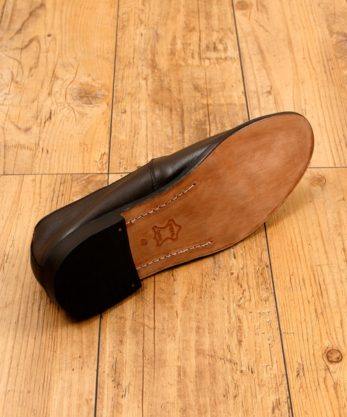 BICASH（ビカーシ）の「BICASH ビカーシ / LEATHER SHOES レザースリッポンシューズ レザーエスパドリーユ / 126（スリッポン・メンズ・ブラック/ダークブラウン・44/40/41/42/43）」の21枚目の写真