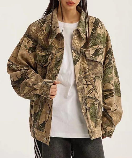 デニムジャケット　リアルツリー　カモ セール】Real tree Camo All Over Design Denim Jacket / リアル