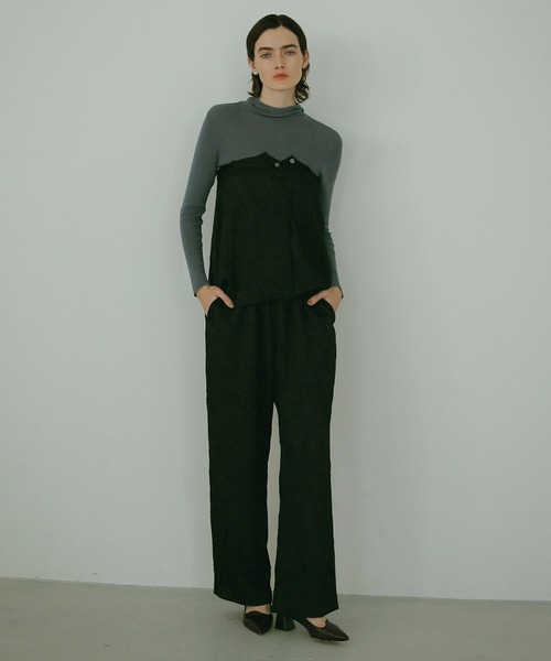 MANOF(マノフ)の「WASHER LAYER PANTS(その他パンツ・レディース・アイボリー/ピンク/ブラック・M/S)」の14枚目の写真