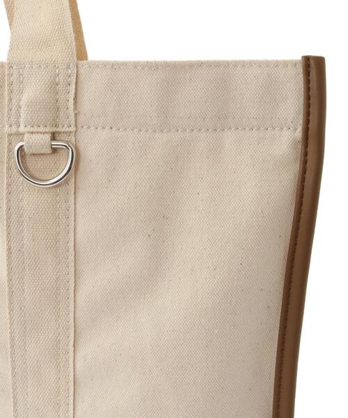 CONVERSE TOKYO（コンバーストウキョウ）の「EDGE BINDING CANVAS TOTE BAG（トートバッグ・レディース・シルバー/ベージュ/ブラック・FREE）」の10枚目の写真