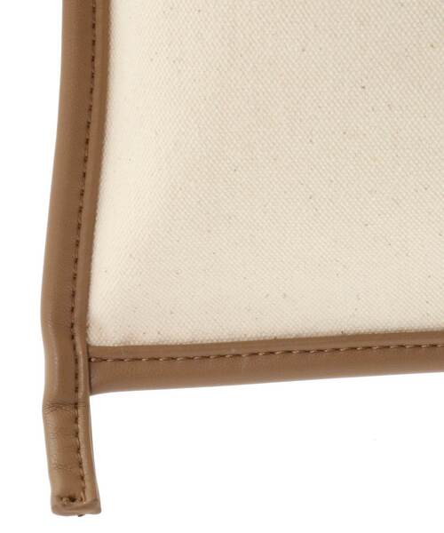 CONVERSE TOKYO（コンバーストウキョウ）の「EDGE BINDING CANVAS TOTE BAG（トートバッグ・レディース・シルバー/ベージュ/ブラック・FREE）」の11枚目の写真