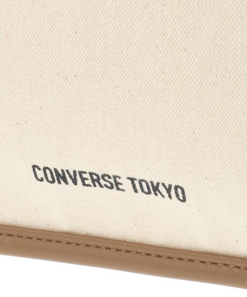 CONVERSE TOKYO（コンバーストウキョウ）の「EDGE BINDING CANVAS TOTE BAG（トートバッグ・レディース・シルバー/ベージュ/ブラック・FREE）」の12枚目の写真