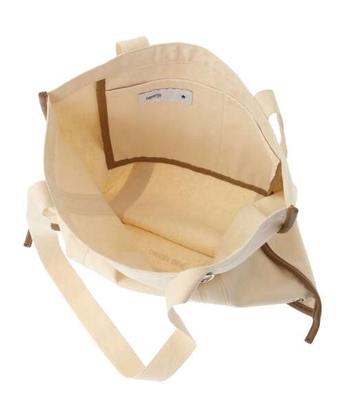 CONVERSE TOKYO（コンバーストウキョウ）の「EDGE BINDING CANVAS TOTE BAG（トートバッグ・レディース・シルバー/ベージュ/ブラック・FREE）」の15枚目の写真