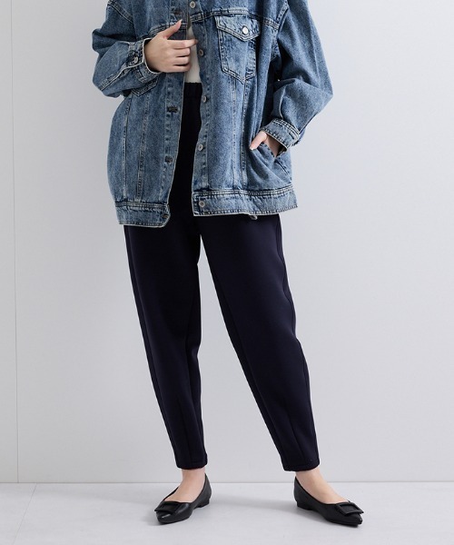 VICKY（ビッキー）の「スポンディッシュバレルレッグパンツ≪手洗い可能≫（その他パンツ・レディース・ネイビー/ブラウン/ブラック・M）」の3枚目の写真