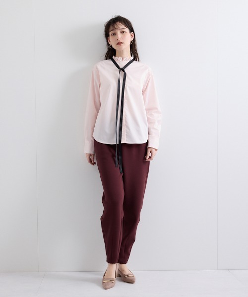 VICKY（ビッキー）の「スポンディッシュバレルレッグパンツ≪手洗い可能≫（その他パンツ・レディース・ネイビー/ブラウン/ブラック・M）」の6枚目の写真