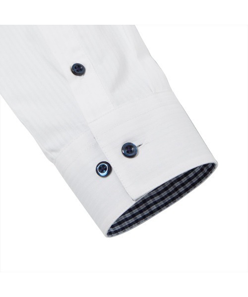 TOKYO SHIRTS（トウキョウシャツ）の「形態安定ノーアイロン スキッパー 長袖ビジネスワイシャツ（ビジネスシャツ・レディース・ホワイト・XS/S/M/L/LL/XL）」の4枚目の写真