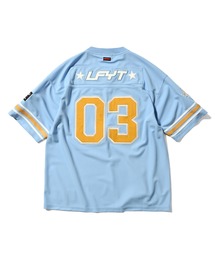 LFYT（エルエフワイティー）の「LFYT ラファイエット【Lafayette】× フブ【FUBU】- フットボールシャツ【FOOTBALL JERSEY LE250202】（Tシャツ/カットソー・レディース）」