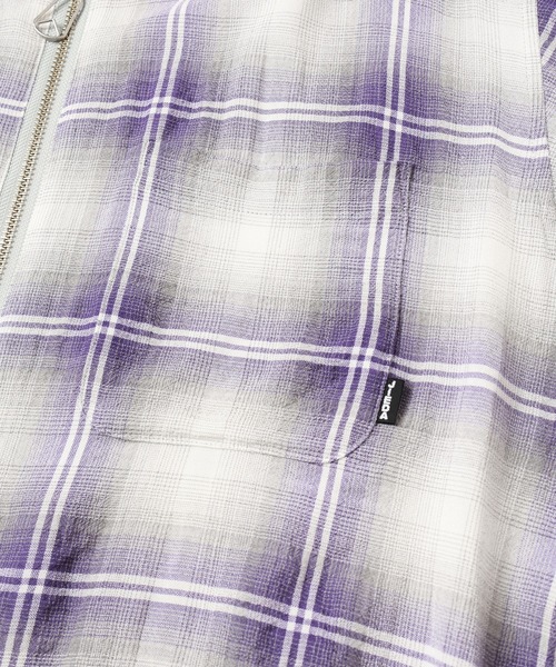 Jieda(ジエダ)の「OMBRE CHECK SHIRT(シャツ/ブラウス・メンズ・グリーン/パープル・2/1)」の13枚目の写真